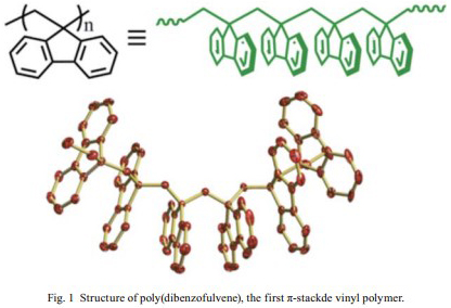 Fig. 1 Structure of poly(dibenzofulvene), the first -stackde vinyl polymer.