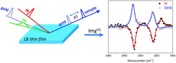 Graphical abstract: Molecular orientation of organic thin films on dielectric solid substrates: a phase-sensitive vibrational SFG study